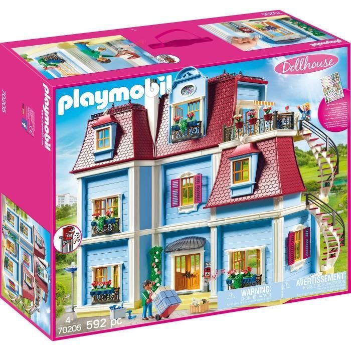 PLAYMOBIL 70205 Grande Maison Traditionnelle, Dollhouse La Maison Traditionnelle, 592 pieces, Des 4 ans