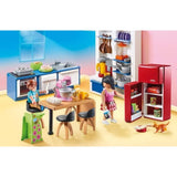 PLAYMOBIL 70206 Cuisine familiale, Dollhouse La Maison Traditionnelle, 129 pieces, des 4 ans