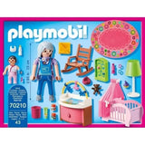 PLAYMOBIL 70210 Chambre de bébé, Dollhouse La Maison Traditionnelle, 100 pieces ,Des 4 ans