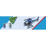 PLAYMOBIL 70569 Hélicoptere de police et parachutiste, City Action, Les Policiers, Des 4 ans