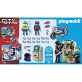 PLAYMOBIL 70572 Policier en moto et voleur, City Action, Les policiers, Des 4 ans