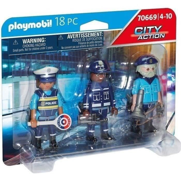 Playmobil 70669 Equipe de policiers, City Action, Les policiers, Des 4 ans