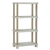Etagere - PLASTIKEN - Plastique - 70 x 45 x 141 cm - 4 étages - Beige