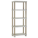 Etagere - PLASTIKEN - Plastique - 70 x 45 x 184 cm - 5 étages - Beige