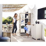 Etagere - PLASTIKEN - Plastique - 70 x 45 x 184 cm - 5 étages - Beige