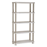 Etagere - PLASTIKEN - Plastique - 90 x 45 x 184 cm - 5 étages - Beige