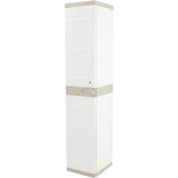 Armoire haute vestiaire PLASTIKEN - 1 porte, 35cm - Blanc