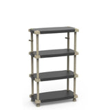 Etagere - PLASTIKEN - Plastique - 88 x 43 x 150 cm - 4 ťtages - Noir