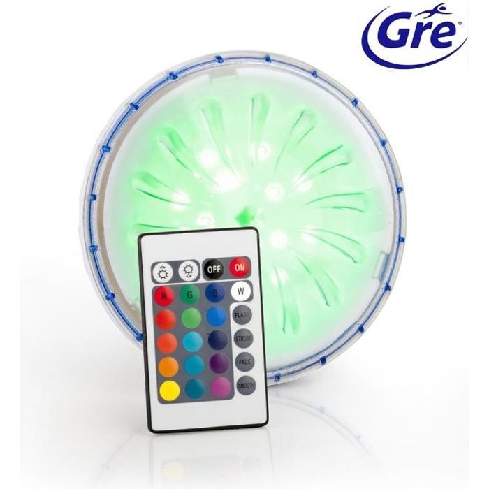 GRE - Projecteur LED Couleur pour piscines hors-sol paroi en acier/métal