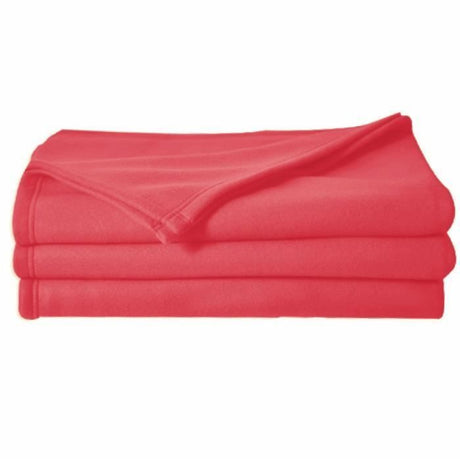 Couverture Polaire Toison d'Or - Poleco - 220 x 240 cm - Coloris Fraise