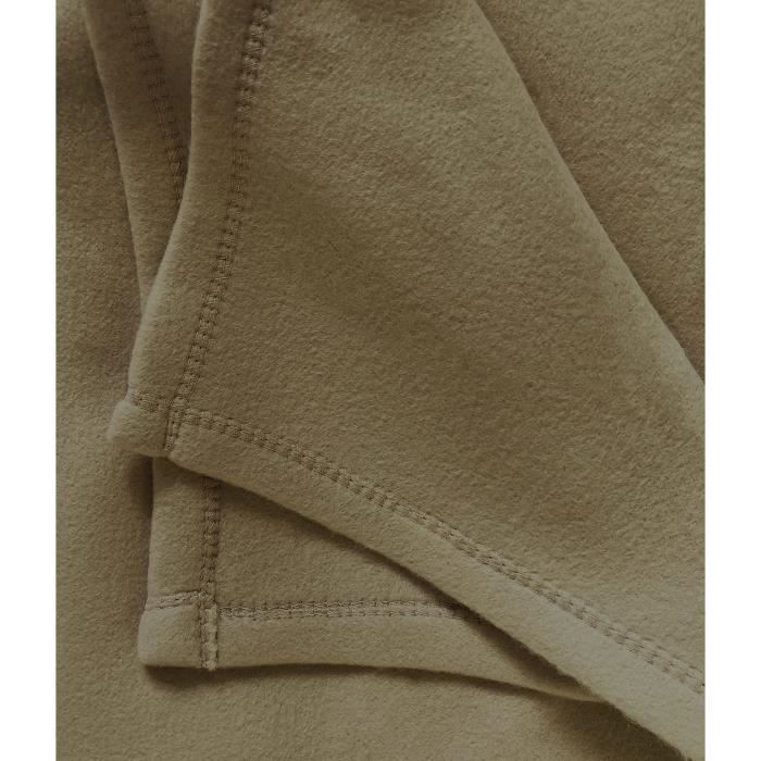 Couverture Polaire Toison d'Or - Poleco - 240 x 260 cm - Coloris Taupe