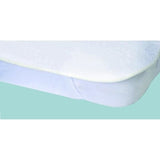 Protege-matelas Alese imperméable Elasretane éponge bouclette 100 % coton 140 x 190 cm Blanc