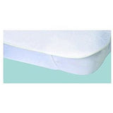 Protege-matelas Alese imperméable Elasretane éponge bouclette 100% coton 80x190 cm blanc