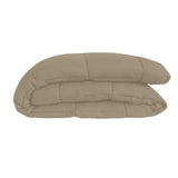 CALGARY Couette chaude Microfibre 400g/m² Taupe & Lin 240x260cm