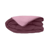 CALGARY - Couette Chaude Microfibre 400gr/m˛ - Prune & Parme - 240 x 260 cm