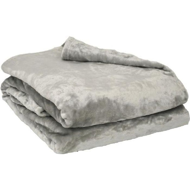 Couverture Microflanelle Toison d'Or - 130 x 170 cm - Coloris Perle