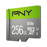 PNY Elite - Carte mémoire microSDXC - 256 Go - UHS-I U1 Classe 10 - 100 Mo/s