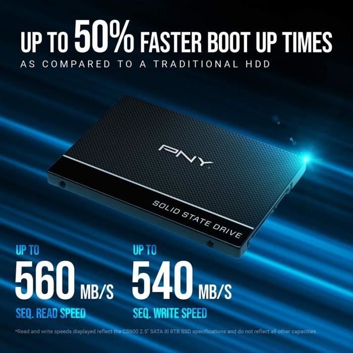 PNY CS900 SATA - SSD interne - 2.5 - 2To