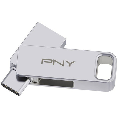 Clé USB 3.2 - PNY - DUO LINK - Type-C/Type-A - 256 Go - Jusqu'a 200 Mo/s