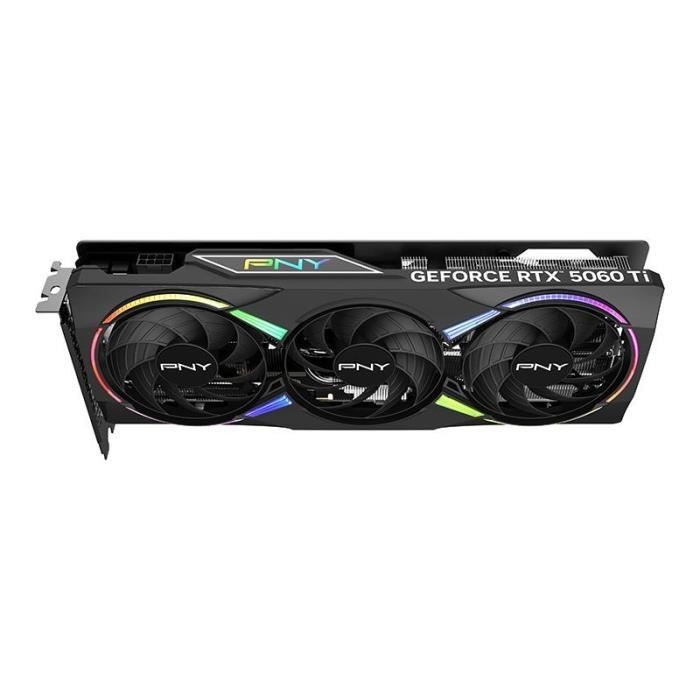 PNY - Carte graphique - GeForce RTX 5060 Ti - 16GB - ARGB Overclocked Triple Fan DLSS 4