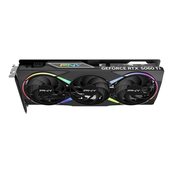 PNY - Carte graphique - GeForce RTX 5060 Ti - 8GB - ARGB Overclocked Triple Fan DLSS 4