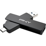Clé USB 3.2 - PNY - DUO LINK V3 - Type-C/Type-A - 1 To - Jusqu'a 1000 Mo/s