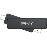 Clé USB 3.2 - PNY - DUO LINK V3 - Type-C/Type-A - 1 To - Jusqu'a 1000 Mo/s