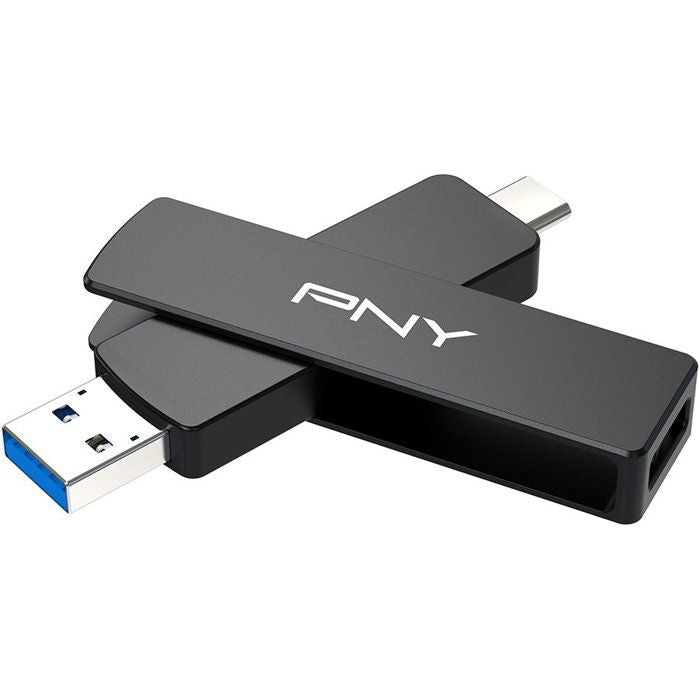 Clé USB 3.2 - PNY - DUO LINK V3 - Type-C/Type-A - 2 To - Jusqu'a 1000 Mo/s