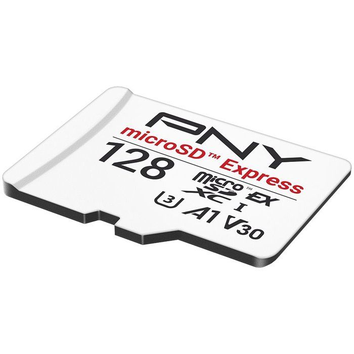 PNY microSD Express - Carte mémoire microSDXC - 128 Go - UHS-I U3 V30 A1 - 890/550 Mo/s