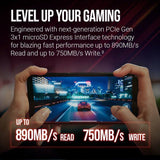 PNY microSD Express - Carte mémoire microSDXC - 256 Go - UHS-I U3 V30 A1 - 890/750 Mo/s