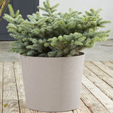 Pot de fleurs Conique Ø 40 cm - EDA - Element - 30 L - Intérieur / Extérieur - Ø 39,1 x H. 32 cm - Calcaire