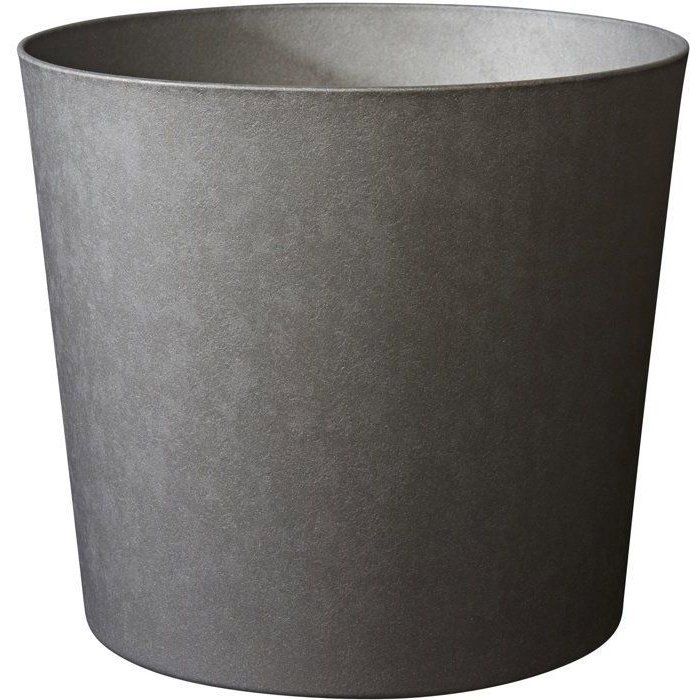 Pot de fleurs Conique Ø 50 cm - EDA - Element - 62,2 L - Intérieur / Extérieur - Ø 49,5 x H. 42 cm - Gris Anthracite