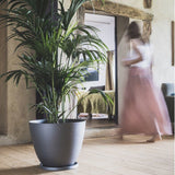 Pot de fleurs Rond Ø 40 cm - EDA - Element - 26,2 L - Intérieur / Extérieur - Ø 39,4 x H. 31,6 cm - Gris Anthracite