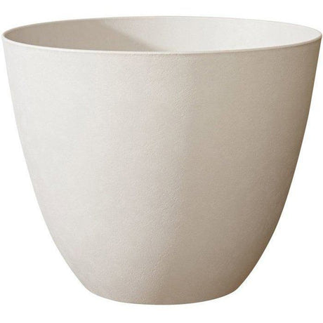 Pot de fleurs Rond Ř 50 cm - EDA - Element - 47,8 L - Intérieur / Extérieur - Ř 48,8 x H. 38,4 cm - Calcaire