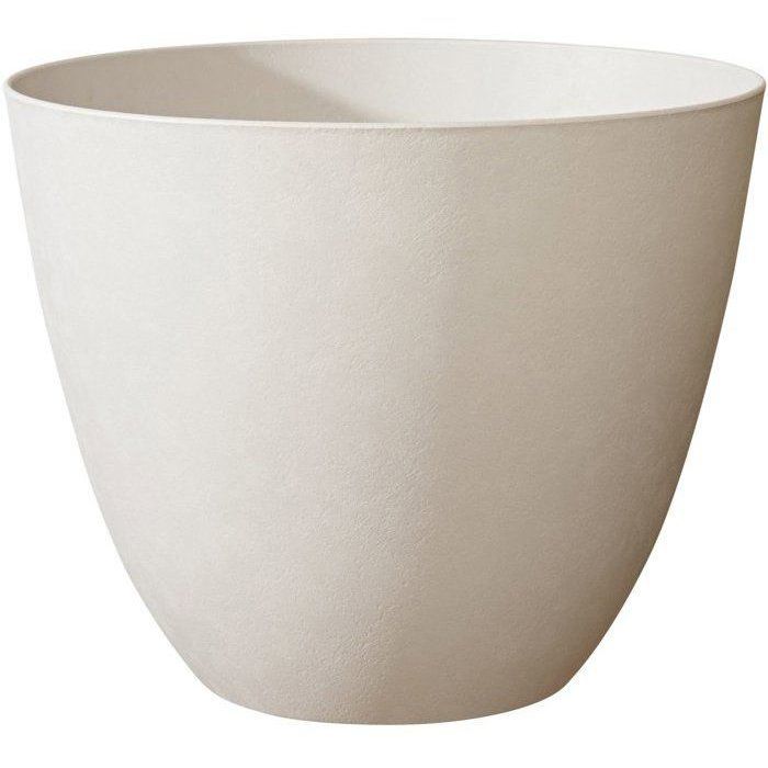 Pot de fleurs Rond Ø 50 cm - EDA - Element - 47,8 L - Intérieur / Extérieur - Ø 48,8 x H. 38,4 cm - Calcaire