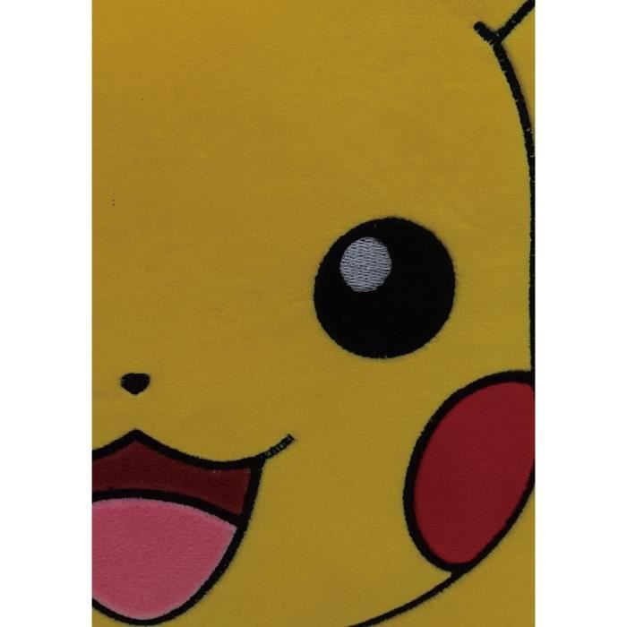 Coussin premium - Carré - POKEMON - Pikachu - Microfibre - 40 cm