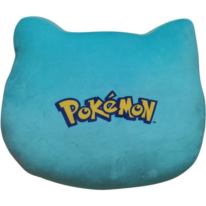 Coussin premium 3D - POKEMON - Visage Bulbizarre - Microfibre - 40 cm