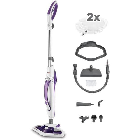Nettoyeur Vapeur 2-en-1 POLTI Vaporetto SV440 - Balai ou Nettoyeur a Main - 11 Accessoires Inclus - Chauffage en 15 Secondes