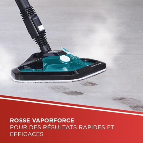 POLTI VAPORETTO SMART 100 T - Nettoyeur vapeur - autonomie illimitée - 4 BAR - 110g/min - 1500W - 9 accessoires - Turquoise