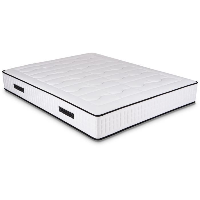 URBAN Collections BERLIN Matelas 140 x 190cm - 792 ressorts ensachés - 7 zones de confort - 30 cm - Ferme