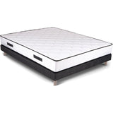 URBAN Collections PARIS Ensemble sommier et matelas 160 x 200 cm- 960 Ressorts ensachés et mémoire de forme - 24 cm - Ferme