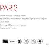 Urban Collections Paris - Matelas ensachés - 140 x 190 cm - 24 cm - Mousse a mémoire de forme - Ressorts