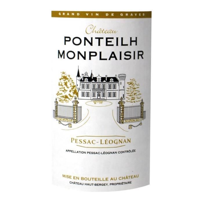 Château Ponteilh Monplaisir 2011 Pessac-Léognan - Vin rouge de Bordeaux