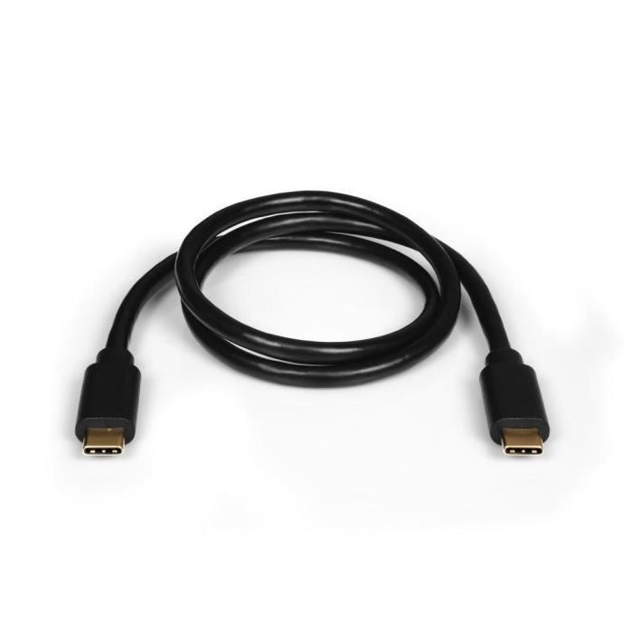 Câble USB-C - PORT DESIGNS - Type C vers Type C - 1 m - 60 W - Noir