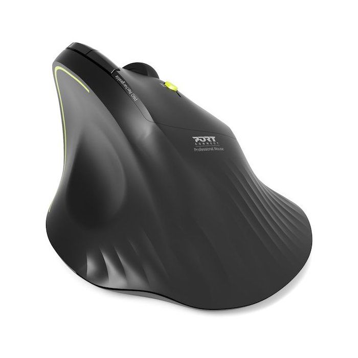 Souris sans fil - PORT Designs - 910200 ERGO - Bluetooth & 2.4 GHz - Noir