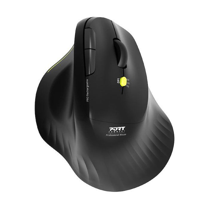 Souris sans fil - PORT Designs - 910200 ERGO - Bluetooth & 2.4 GHz - Noir
