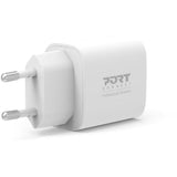 Chargeur secteur de poche USB-C - PORT DESIGNS - 900031EU - 20 W Power Delivery - Blanc