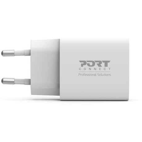 Chargeur secteur de poche USB-C - PORT DESIGNS - 900031EU - 20 W Power Delivery - Blanc
