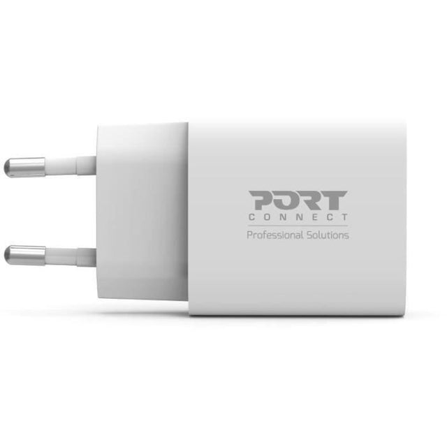 Chargeur secteur de poche USB-C - PORT DESIGNS - 900031EU - 20 W Power Delivery - Blanc