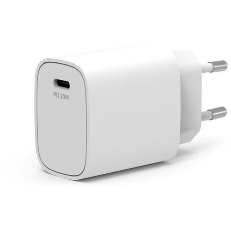 Chargeur secteur de poche USB-C - PORT DESIGNS - 900031EU - 20 W Power Delivery - Blanc
